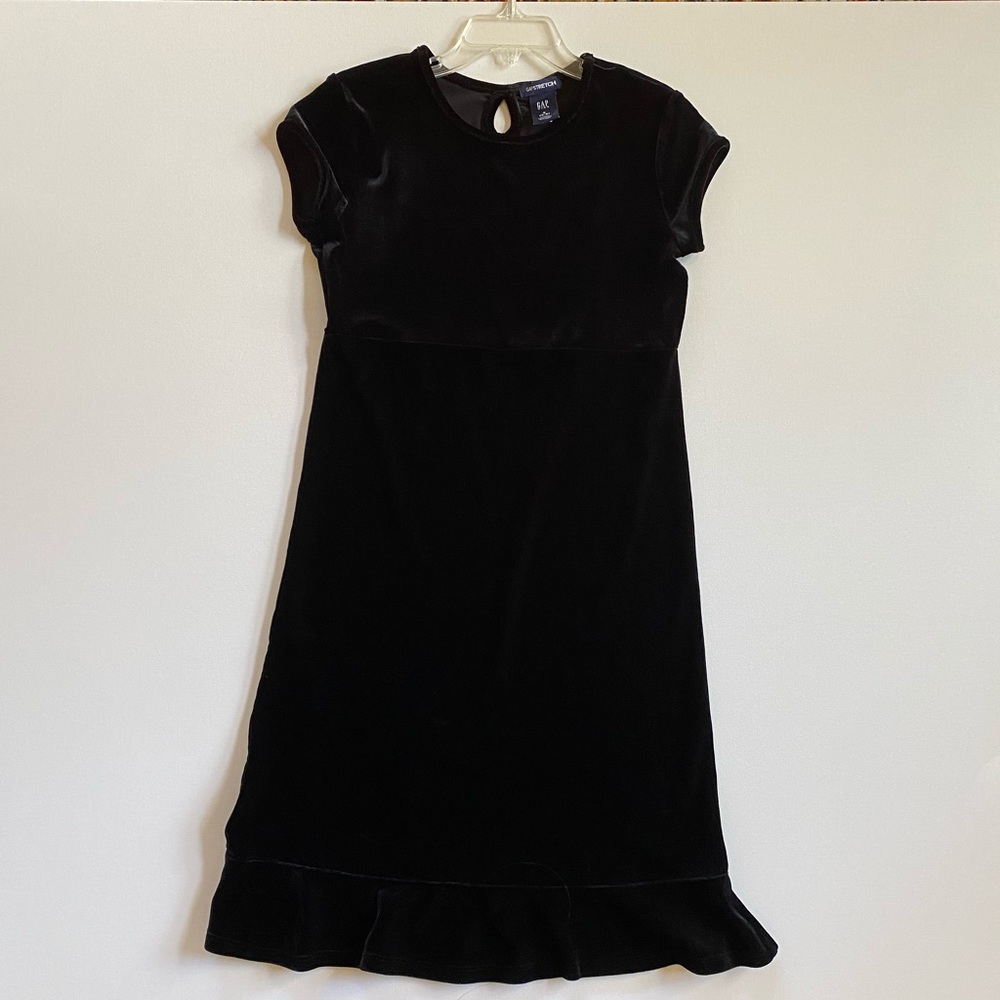 GAP Kids Black Velour Holiday Dress